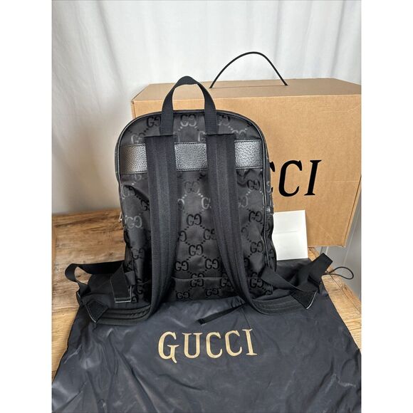 GUCCI Off The Grid GG Nylon Backpack Bag Black 644992 - Picture 5 of 14